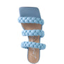 HIGH BAE POINTED HEEL BRAIDED SANDALS