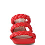 HIGH BAE POINTED HEEL BRAIDED SANDALS