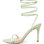 SPHYNX HIGH HEEL LACE UP SANDALS