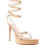 BONDAGE HIGH HEEL LACE UP SANDALS
