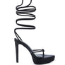 BONDAGE HIGH HEEL LACE UP SANDALS