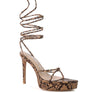 BONDAGE HIGH HEEL LACE UP SANDALS