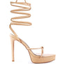 BONDAGE HIGH HEEL LACE UP SANDALS