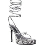 BONDAGE HIGH HEEL LACE UP SANDALS