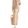 COSMO GIRL METAL BAND HIGH HEELED SANDALS