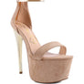 COSMO GIRL METAL BAND HIGH HEELED SANDALS