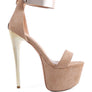 COSMO GIRL METAL BAND HIGH HEELED SANDALS