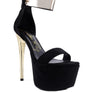 COSMO GIRL METAL BAND HIGH HEELED SANDALS