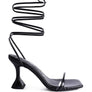 BITEN BERRY SPOOL HEELED LACE UP SANDAL