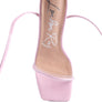 BITEN BERRY SPOOL HEELED LACE UP SANDAL