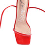 BITEN BERRY SPOOL HEELED LACE UP SANDAL