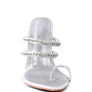 TICKLE ME HIGH HEELED TOE RING SANDALS