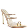 TICKLE ME HIGH HEELED TOE RING SANDALS