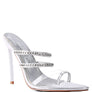 TICKLE ME HIGH HEELED TOE RING SANDALS
