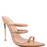 TICKLE ME HIGH HEELED TOE RING SANDALS