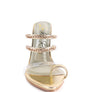 TICKLE ME HIGH HEELED TOE RING SANDALS