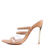 TICKLE ME HIGH HEELED TOE RING SANDALS