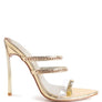 TICKLE ME HIGH HEELED TOE RING SANDALS