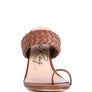 HIGH PERKS WOVEN STRAP TOE RING SANDALS