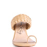 HIGH PERKS WOVEN STRAP TOE RING SANDALS
