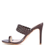HIGH PERKS WOVEN STRAP TOE RING SANDALS
