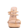 DANDELION HIGH BLOCK HEELED CROC SANDALS