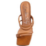 DANDELION HIGH BLOCK HEELED CROC SANDALS