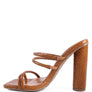 DANDELION HIGH BLOCK HEELED CROC SANDALS