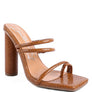 DANDELION HIGH BLOCK HEELED CROC SANDALS