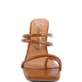 DANDELION HIGH BLOCK HEELED CROC SANDALS