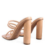 DANDELION HIGH BLOCK HEELED CROC SANDALS