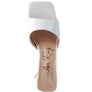 TRINITY TRIANGLE BLOCK HEELED CROC SANDALS