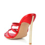 NIGHTCLUB HIGH HEELED NEON ANIMAL SANDALS