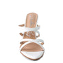 NIGHTCLUB HIGH HEELED NEON ANIMAL SANDALS