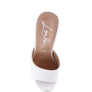 OOMPH QUILTED HIGH HEELED PLATFORM SANDALS
