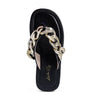 XING METAL CHAIN THONG SANDALS