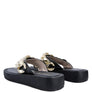 XING METAL CHAIN THONG SANDALS