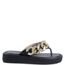 XING METAL CHAIN THONG SANDALS
