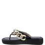 XING METAL CHAIN THONG SANDALS