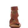 BENICIA ELASTIC STRAPPY BLOCK HEEL SANDALS