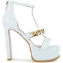 BONITA METAL CHAIN ZIP UP SANDAL