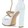 BONITA METAL CHAIN ZIP UP SANDAL