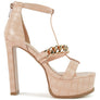BONITA METAL CHAIN ZIP UP SANDAL