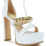BONITA METAL CHAIN ZIP UP SANDAL