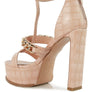 BONITA METAL CHAIN ZIP UP SANDAL