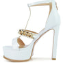 BONITA METAL CHAIN ZIP UP SANDAL