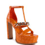 BONITA METAL CHAIN ZIP UP SANDAL