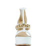 BONITA METAL CHAIN ZIP UP SANDAL