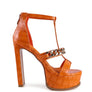 BONITA METAL CHAIN ZIP UP SANDAL