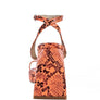 SUCH FLIRT SNAKE PATTERN BLOCK HEELED SANDALS